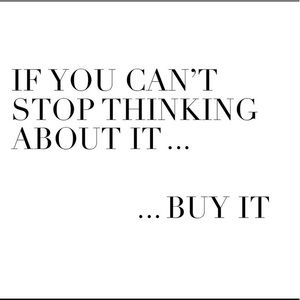 Treat yourself! I’m always open to offers!